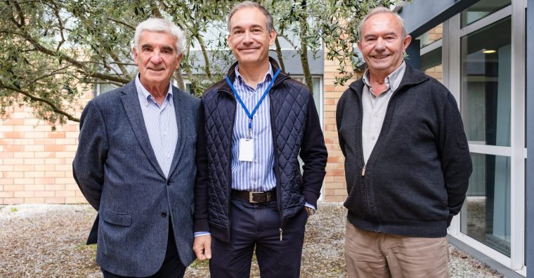 Gérard Trémège, Emmanuel Dubié et Gérard Abadie, les co-organisateurs de Tech'In Pyrénées