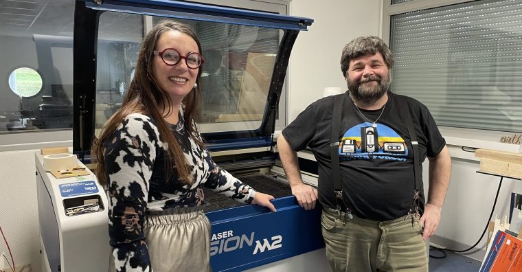 FabLab Saint-Laurent-de-Neste avec Emilie Dechavanne et Frédérick Larré, FabLab managers