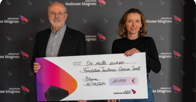 Illustration de l'article L’aéroport Toulouse-Blagnac devient mécène de la Fondation Toulouse Cancer Santé