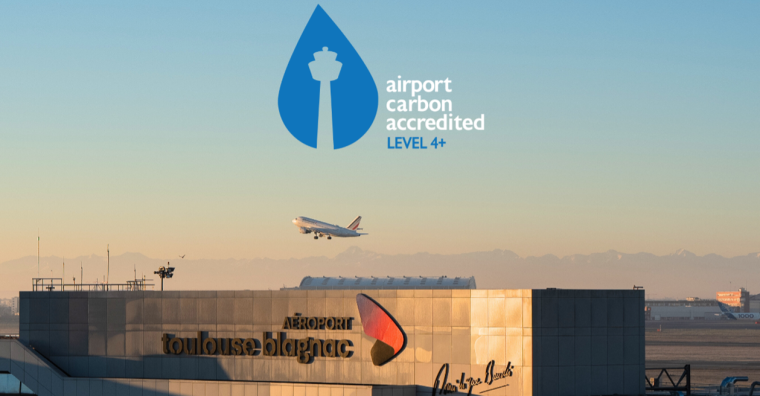 Illustration de l'article L’aéroport Toulouse-Blagnac gagne un niveau sur la certification carbone européenne