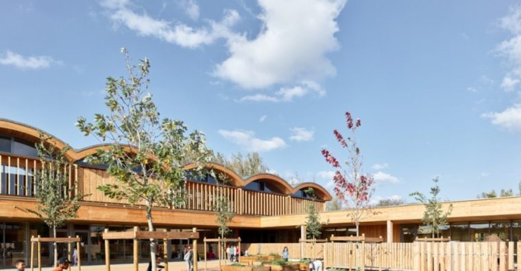 Illustration de l'article L’école d’Aucamville primée au prix national de la Construction Bois
