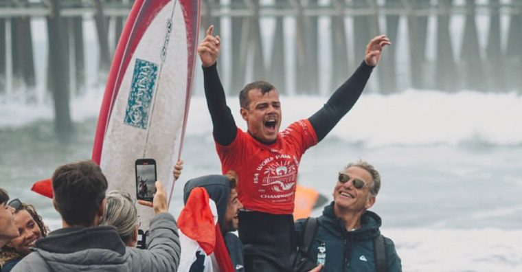 Illustration de l'article Thomas Da Silva, sacré champion du monde de parasurf