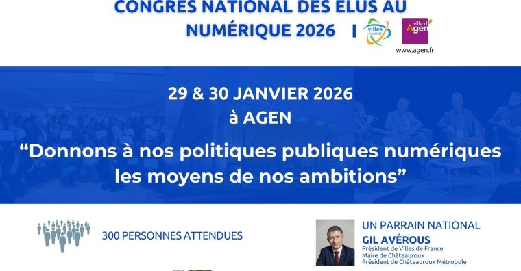Illustration de l'article Agen – Le 7e Congrès des élus au numérique à l’Agora