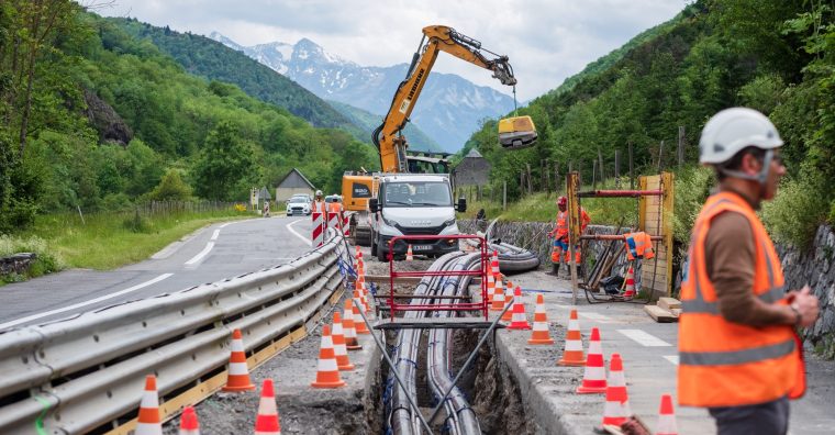 Illustration de l'article Le chantier RTE dans la vallée de la Neste franchit une nouvelle étape