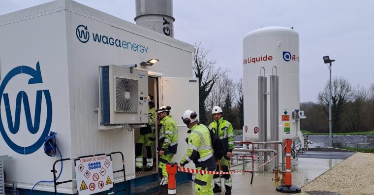 production de biométhane par l'unité Wagabox®