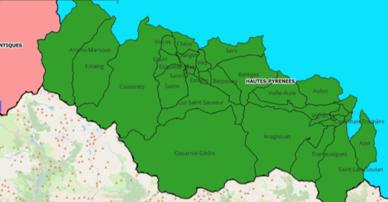 Illustration de l'article DNC : Huesca fait repasser 26 communes en zone de surveillance