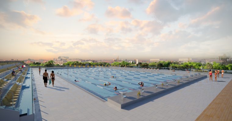 Illustration de l'article Le permis de construire de la Cité de la Natation a été délivré