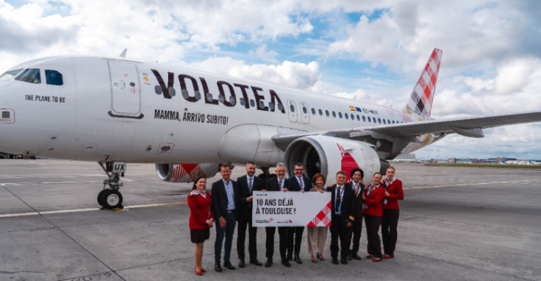 Illustration de l'article Volotea célèbre les 10 ans de sa base à Toulouse-Blagnac