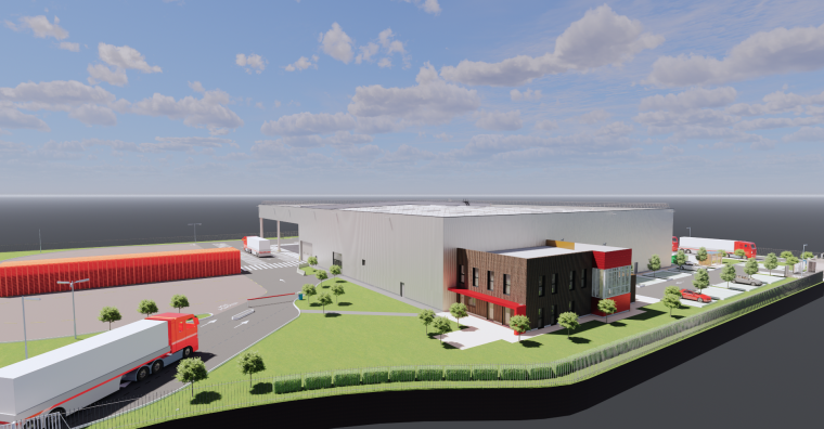 Illustration de l'article La Palette Rouge construit un nouveau centre logistique à Bruguières