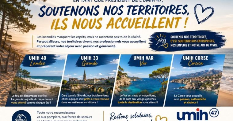 Illustration de l'article Tourisme – La solidarité de l’Umih 47